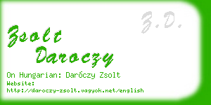 zsolt daroczy business card